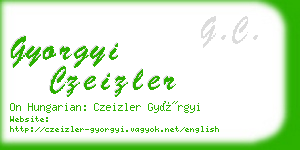 gyorgyi czeizler business card